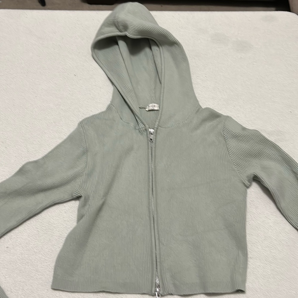 John Galt Zipped Sweater with Hood OS. Excellent condition.
